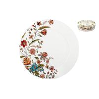Набор тарелок десертных на 4 персоны 4 предмета Butterfly Flora (диаметр  19 см)