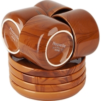 Набор чайный Nouvelle Home Wooden Grain на 4 персоны фарфор (8  предметов)