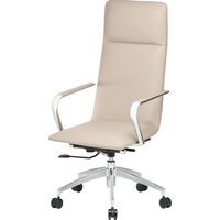 Кресло для руководителя Easy Chair 593 TPU бежевое (экокожа,  алюминий)