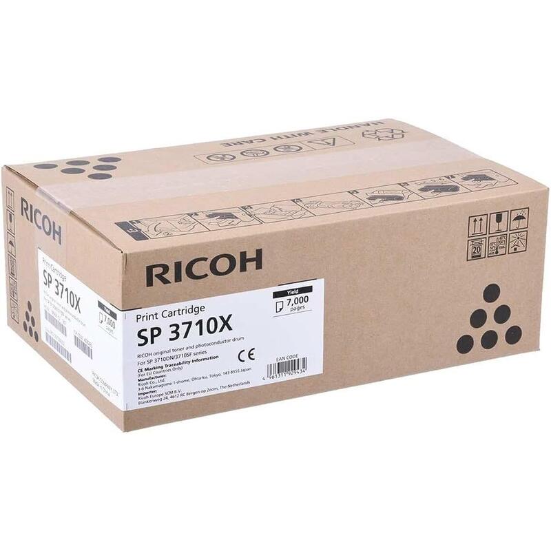 Картридж лазерный Ricoh SP 3710X 408285 черный оригинальный – купить по выгодной цене в интернет-магазине | 1054227