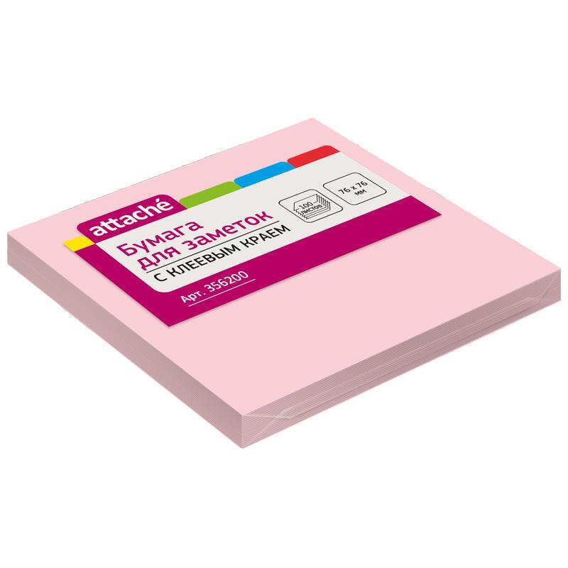 Стикеры Attache 76x76 мм пастельные розовые (1 блок, 100 листов) – выгодная цена – купить товар Стикеры Attache 76x76 мм пастельные розовые (1 блок, 100 листов) в интернет-магазине Комус