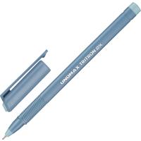 Ручка шариковая неавтоматическая Unomax Tritron 2x синяя (толщина линии   0.3 мм, корпус серый)