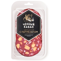 Колбаса Швейцарская Клинский Черный Кабан варено-копченая нарезка 85 г