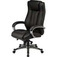 Уценка. Кресло для руководителя Easy Chair 604 ML черное (натуральная  кожа с компаньоном, пластик). уц_меб