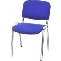 Стул офисный Easy Chair Изо синий ткань металл хромированный (1550829)