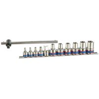 Набор головок Torx King Tony E4-E20 3/8" и 1/2" 12 предметов (7112PR)