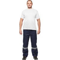 Футболка белая короткий рукав 100% хлопок (размер 52-54 (XL))