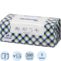 Полотенца бумажные листовые Luscan Professional H3 V-сложение (ZZ)  2-слойные белые 200листов