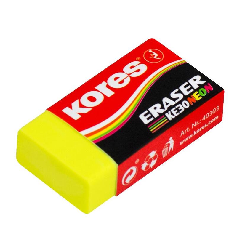 Kores. Неоновый ластик. Ластик Eraser Yalong. Ластик Neon в футляре.