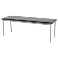 Банкетка трехместная Ида БМ7 черная (искусственная кожа, 1200x400x400  мм)