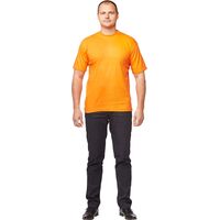Футболка оранжевая короткий рукав 100% хлопок (размер 56-58 (XXL))