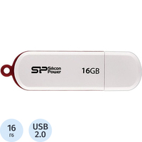 Флешка USB 2.0 16 ГБ Silicon Power Luxmini 320 белая (SP016GbUF2320V1W)
