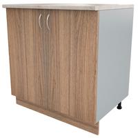 Шкаф напольный Ринг АТ 080 (дуб шамони темный/серый, 800х600х850 мм)