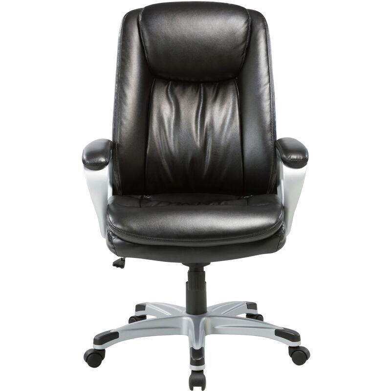 Кресло для руководителя easy chair 584 tr черное рециклированная кожа металл