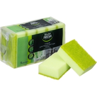 Губка для посуды Master FRESH Maxi поролон 9.5x6.5 см с абразивным слоем  (5 штук в упаковке)