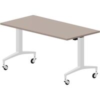 Стол для переговоров Setup на металлокаркасе (тортора/белый,  1400х700х725 мм)