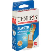 Набор пластырей Teneris 7.6x1.9 см тканая основа (телесный, 20 штук в упаковке)