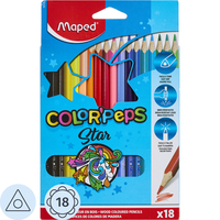 Карандаши цветные Maped Color'Peps Star 18 карандашей 18 цветов  трёхгранные