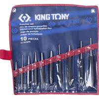 Набор выколоток, бородков, кернеров, 10 предметов, KING TONY (1010PR)