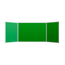 Доска магнитно-меловая 100x300 см трехсекционная зеленая лаковое покрытие Attache