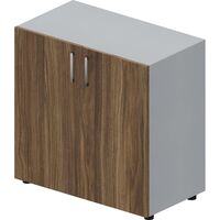 Шкаф для документов Mahia EMLS762TIWN (титан/орех, 800х440х800 мм)