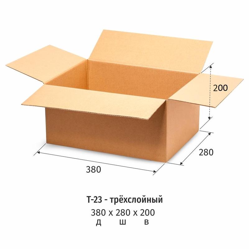 Гофрокороб 380x280x200 мм Т-23 профиль B бурый (10 штук в упаковке) – купить по выгодной цене в интернет-магазине | 1077342