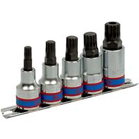 Набор головок King Tony Spline М8-М16 1/2" 5 предметов (4105PR)