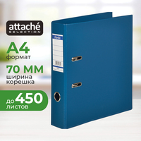 Папка-регистратор Bantex (Attache Selection) коллекция Strong 70 мм  тёмно-синяя/синяя ПВХ с технологией Strong Line