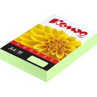 Бумага цветная для печати Комус Color зеленая пастель (А4, 80 г/кв.м, 500 листов)