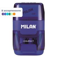Набор ластик-точилка и 2 сменных ластика Milan Compact из натурального  каучука 67x40x25 мм