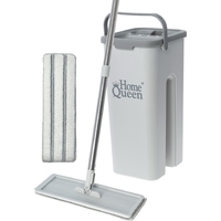 Набор для уборки Home Queen Compact 2 (швабра, сменная насадка (МОП),  ведро с отжимом)