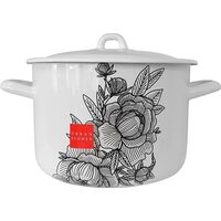 Кастрюля Лысьвенские эмали 2.9 л эмалированная сталь с крышкой