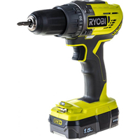 Дрель-шуруповёрт аккумуляторная Ryobi One+ R18DD3-115S АКБ х Li-ion  (18В, 1.5 Ач)+ЗУ (5133005301)