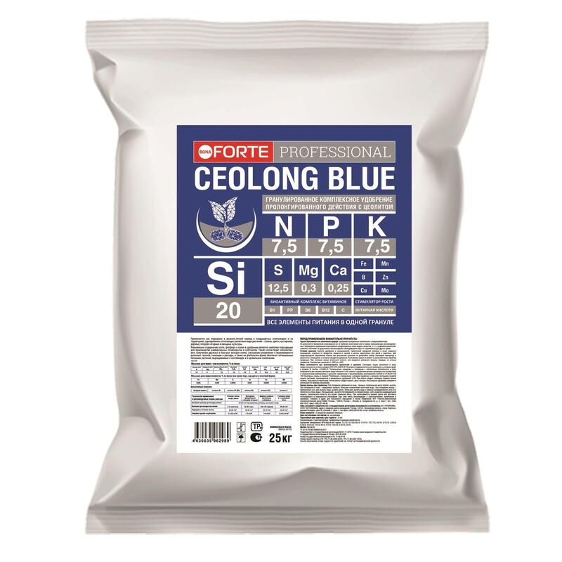 Удобрение для всех видов растений Bona Forte Professional Ceolong Blue 25 кг – выгодная цена – купить товар Удобрение для всех видов растений Bona Forte Professional Ceolong Blue 25 кг в интернет-магазине Комус