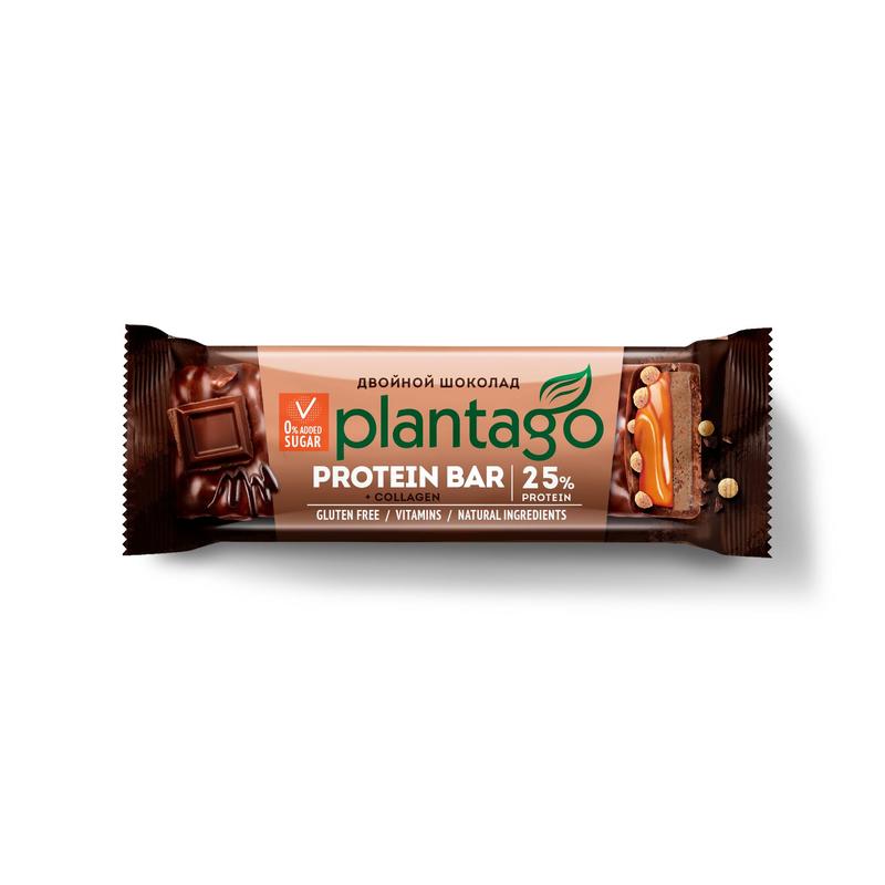 Батончики рейтинг. Батончик Plantago двойной ШОК. С выс.сод.бел.25%. Picnic Double шоколад.