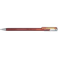Ручка гелевая Pentel Hibrid Dual Metallic 0.55 мм хамелеон оранжевый/желтый