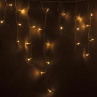 Гирлянда светодиодная уличная Neon-Night Айсикл бахрома теплый белый 176  светодиодов (4.8х0.6 м)