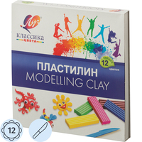 Пластилин классический Луч Классика 12 цветов 240 грамм