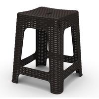 Табурет Rattan квадратный (горький шоколад, 363x363x448 мм)