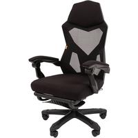 Кресло игровое Chairman CH571 черное (сетка/ткань, пластик)
