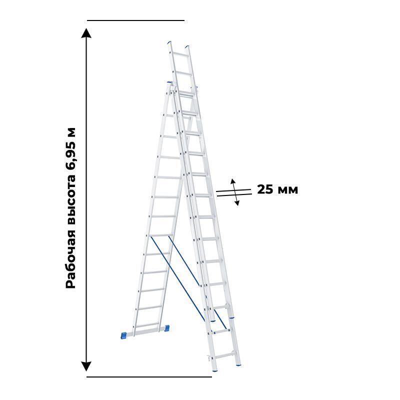 Лестница трехсекционная 3 12. Лестница трехсекционная алюминиевая 3 x 12 ступеней. Лестница Krause Corda 013422 7.25м алюминий 3 секции 3x11 ступеней. Лестница телескопическая 3-секционная Krause Corda 010384 наклейка.