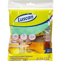 Салфетки хозяйственные Luscan микрофибра 30х30 см 220 г/кв.м 4 штуки в упаковке