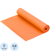 Коврик для фитнеса и йоги Larsen PVC 173x61x0.4 см оранжевый