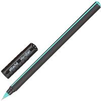Ручка шариковая Attache Meridian синяя корпус soft touch  (черно-бирюзовый корпус, толщина линии 0.35 мм)