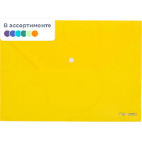 Папка-конверт на кнопке Deli Rio А4 180 мкм
