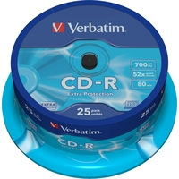 Диск CD-R Verbatim 700 МБ 52x cake box 43432 (25 штук в упаковке)