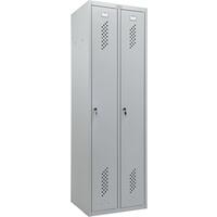 Шкаф для одежды металлический Практик Стандарт LS-21-50 (серый,  500х500х1830 мм)