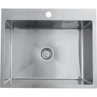 Мойка врезная комплект Ukinox PRB600.500 -GT10C 0CW с выпуском  (600х500х200 мм)