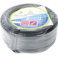 Кабель ВВГ-Пнг (А) 3x2.5 0.66 кВ (10 метров) бухта черный Альфакабель 45990 ГОСТ