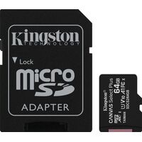 Карта памяти 64 Гб microSDXC Kingston Canvas Select Plus UHS-I U1 10 A1 (SDCS2/64Gb)